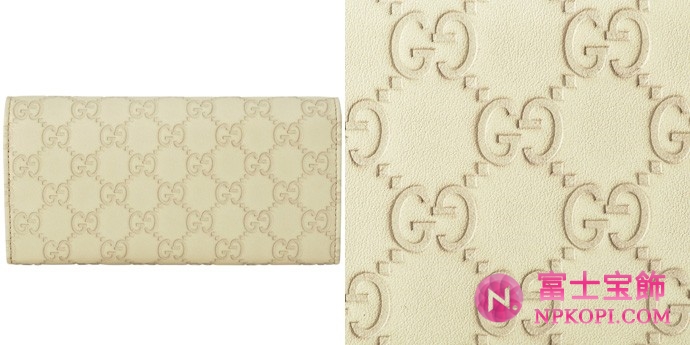 GUCCI/グッチ 2012年春夏LOVELYグッチシマGG柄GハートディテールWホック長財布 245728 AA61G 9022 